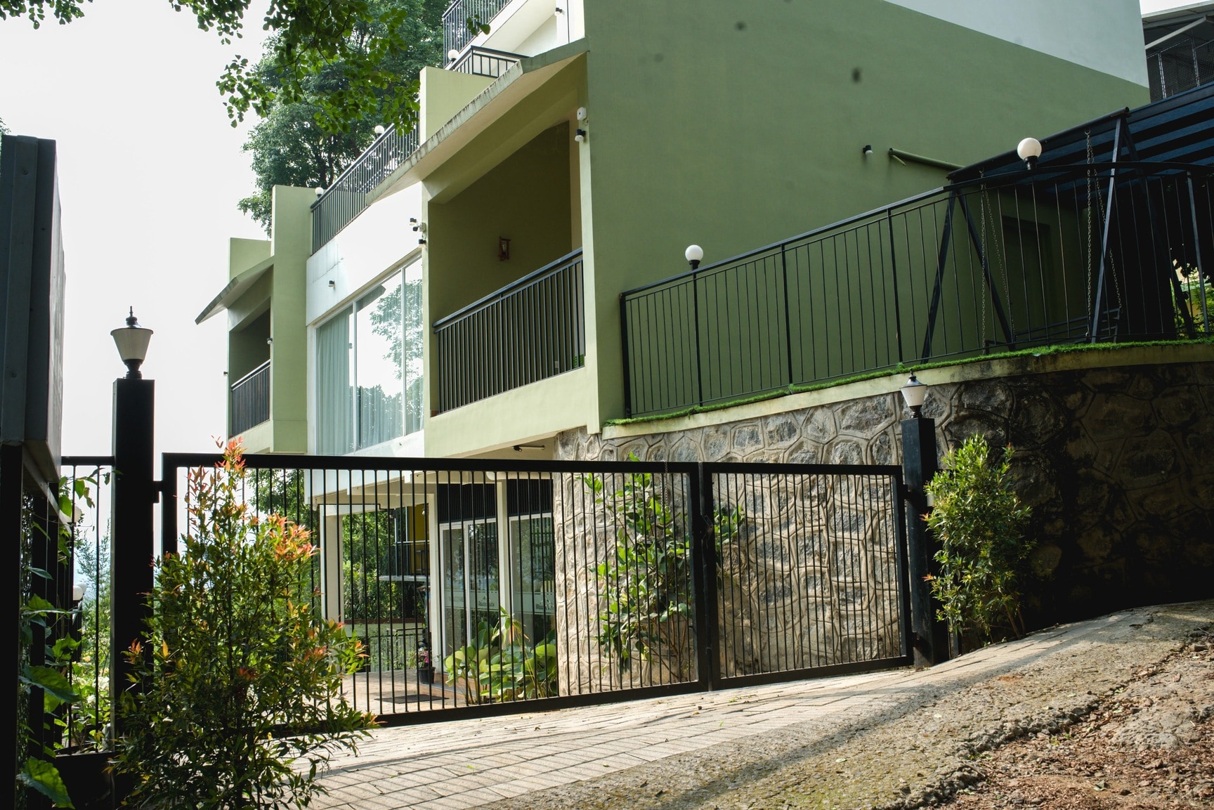 Main Gated Entrance to the Resort Property